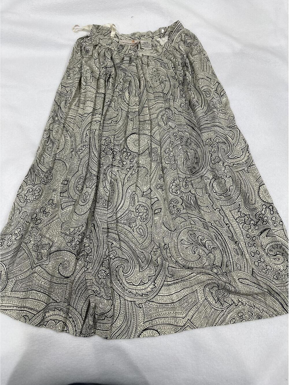 VTG. Liz Claiborne Petites Paisley Print A-Line Skirt Size 2